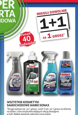 Kosmetyki samochodowe SONAX promocja w Selgros