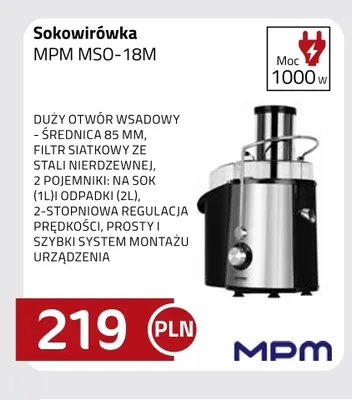 Sokowirówka Mpm MSO-18 m promocja w kakto.pl