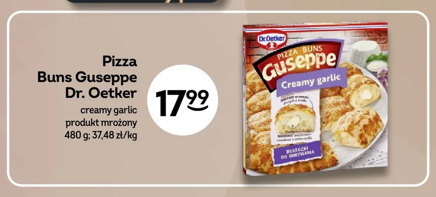 Pizza Buns Guseppe Dr. Oetker Creamy Garlic promocja w Żabka