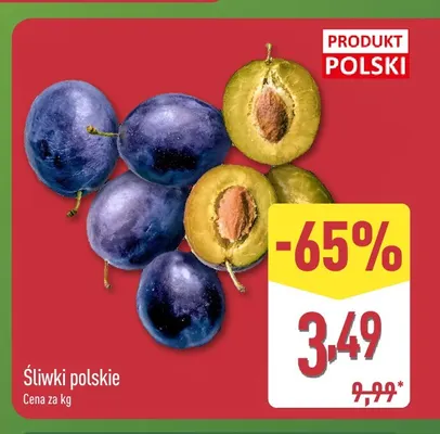 Śliwki polskie promocja w Aldi
