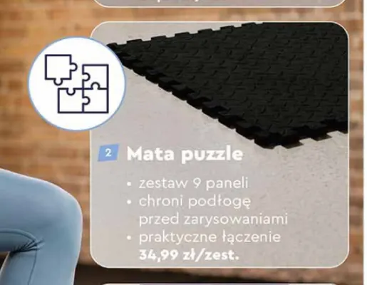 Mata puzzle Spokey promocja w Biedronka