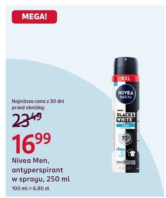 Antyperspirant w sprayu promocja w Rossmann