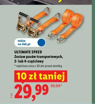 Zestaw pasów transportowych Ultimate Speed 4-częściowy promocja w Lidl