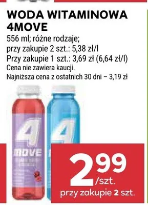 Woda witaminowa 4move promocja w Stokrotka