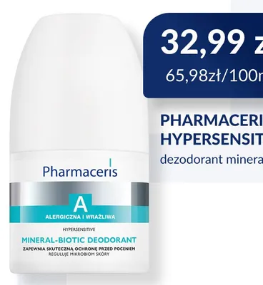 Dezodorant mineral-biotic Pharmaceris A Hypersensitive promocja w DOZ.PL