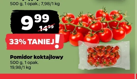 Pomidory koktajlowe promocja w Netto
