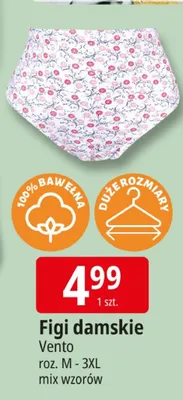 Figi damskie Venito roz. M - 3XL mix wzorów promocja w Leclerc