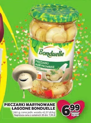 Pieczarki marynowane łagodne Bonduelle promocja w Stokrotka