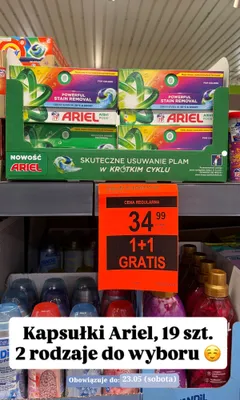 Kapsułki do prania Ariel Color promocja w Aldi