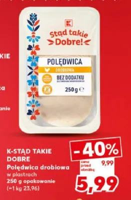 Polędwica drobiowa w plastrach promocja w Kaufland