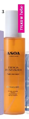 Naturalna esencja złuszczająca do twarzy Asoa Night Skin Repair promocja w Hebe