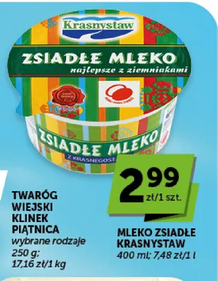 Mleko zsiadłe Krasnystaw promocja w Groszek
