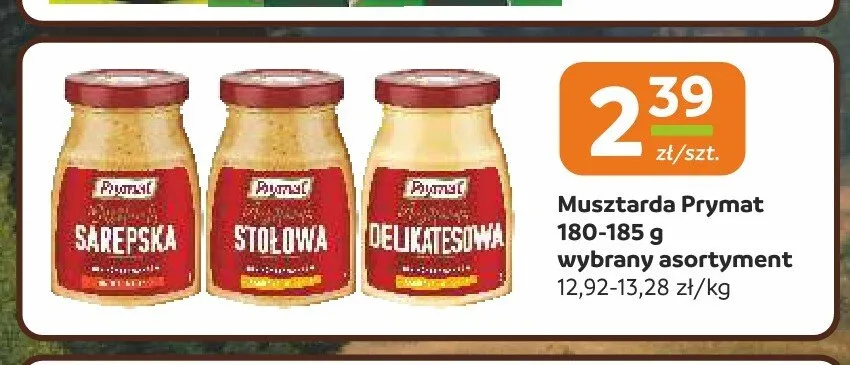 Musztarda Sarepska Prymat promocja w Gama