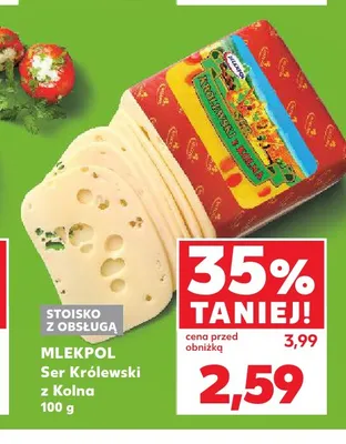 Ser Królewski z Kolna Mlekpol promocja w Kaufland