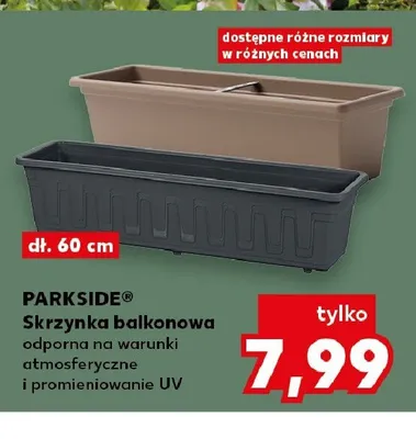 Skrzynka balkonowa PARKSIDE 60cm odporna na warunki atmosferyczne i promieniowanie UV promocja w Kaufland