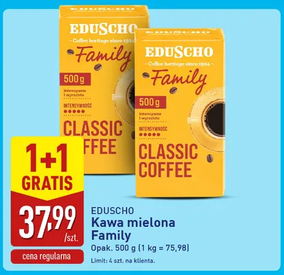 Kawa mielona Family Eduscho promocja w Aldi