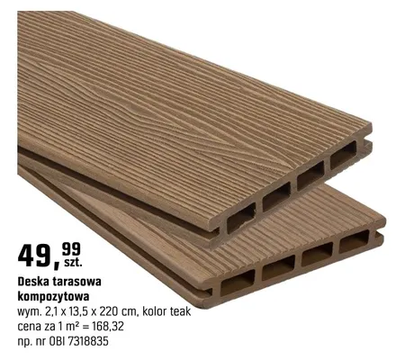 Deska tarasowa kompozytowa promocja w OBI