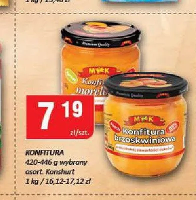 Konfitura M&K brzoskwiniowa promocja w Chorten