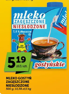 Mleko zagęszczone niesłodzone Gostyń promocja w ABC