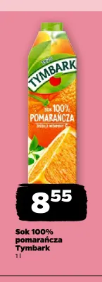 Sok pomarańcza Tymbark 100% promocja w Netto