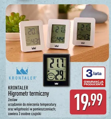 Higrometr termiczny promocja w Aldi