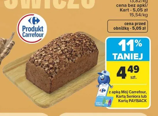 Chleb Carrefour Fintes promocja w Carrefour Market