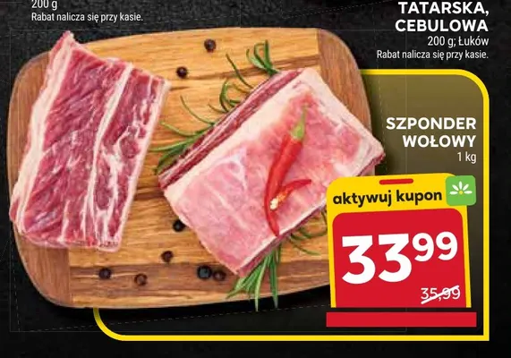 Szponder wołowy promocja w Stokrotka