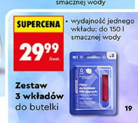 Zestaw 3 wkładów do butelki Dafi promocja w Biedronka