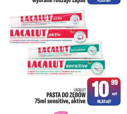 Pasta do zębów aktiv Lacalut promocja w Tomi Markt