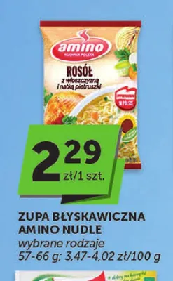 Zupa błyskawiczna Amino Nudle promocja w Euro Sklep