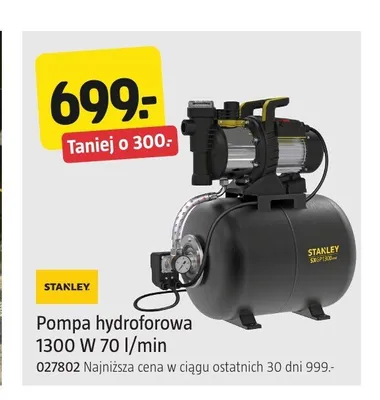 Pompa hydroforowa Stanley promocja w Jula