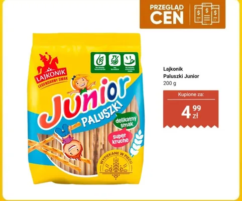 Paluszki Junior promocja w Biedronka