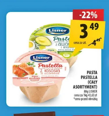 Pasta Pastella Lisner promocja w Arhelan