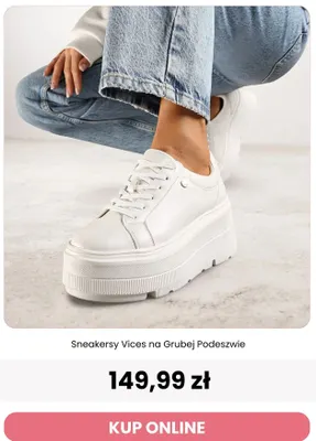 Sneakersy Vices na grubej podeszwie promocja w Renee