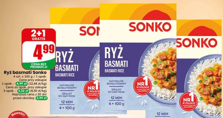 Ryż basmati Sonko promocja w Dino