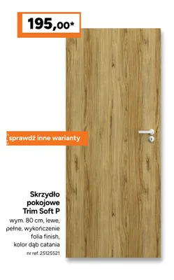 Skrzydło pokojowe Trim Soft P promocja w Bricoman