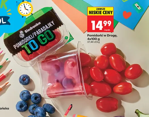 Pomidorki w Drogę Biedronka 4-pak 100 g promocja w Biedronka