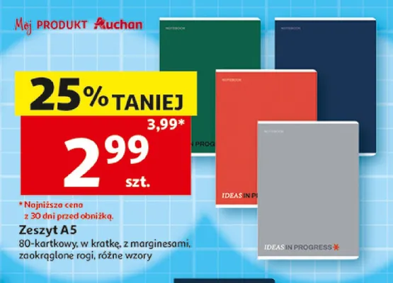 Zeszyt A5 Mój Produkt Auchan promocja w Auchan