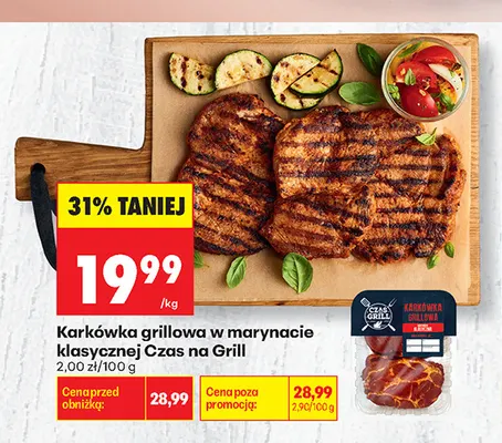 Karkówka grillowa w marynacie klasycznej Czas na Grill promocja w Biedronka