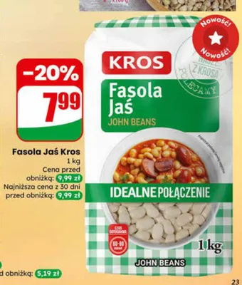 Fasola Jaś promocja w Dino