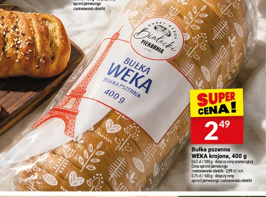 Bułka pszenna Weka krojona Białecki promocja w Twój Market