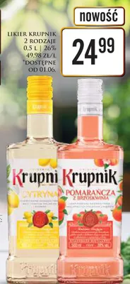 Likier Krupnik Cytryna promocja w Dino