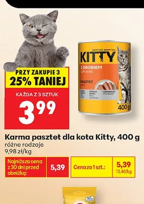 Karma pasztet dla kota Kitty 400g promocja w Biedronka