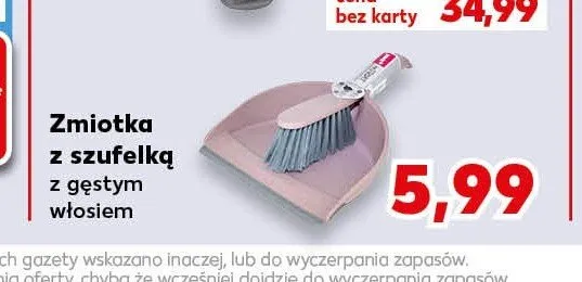 Zmiotka z szufelką promocja w Kaufland