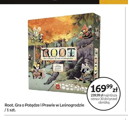 Gra planszowa Root. Gra o Potędze i Prawie w Leśnogrodzie promocja w Empik