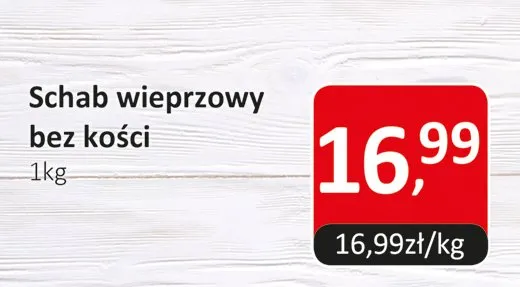 Schab wieprzowy bez kości 1kg promocja w Market Point