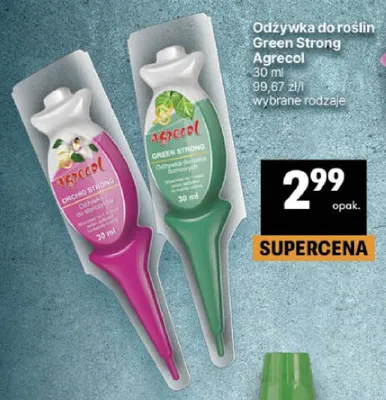 Odżywka do roślin Agrecol Green Strong promocja w Delikatesy Centrum