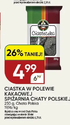 Ciastka w polewie kakaowej Spiżarnia Chaty Polskiej promocja w Chata Polska