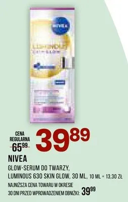 Krem q10-serum do twarzy luminous 630 skin glow promocja w Drogerie Natura