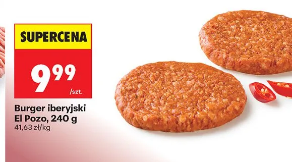 Burger iberyjski El Pozo promocja w Biedronka